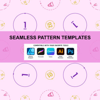 Seamless Pattern Placement Guide Templates (Volume 2)