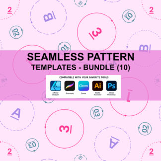 Seamless Pattern Placement Guide Templates